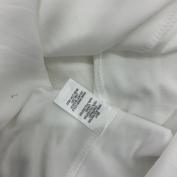 New Lulu's White Long Lace Wrap Bodice Women's A-Line Ball Gown Size L - NWT - Picture 5 of 6